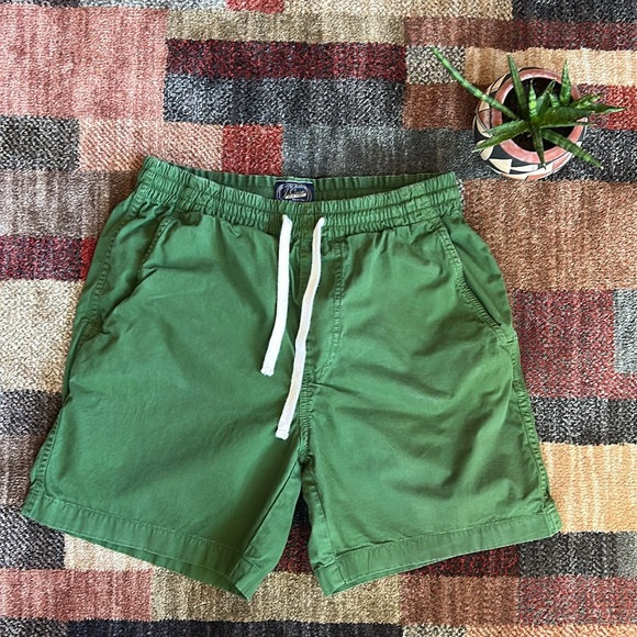J.Crew Drawstring Shorts (Green) - Picture 1 of 4